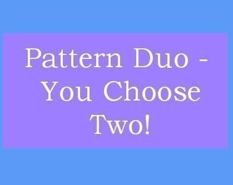 You Choose Two - Crochet Hat Pattern Duo