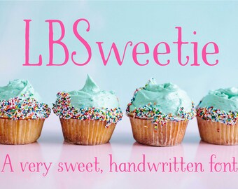 LBSweetie / A very sweet, hand written font / By Laura Bolter Design