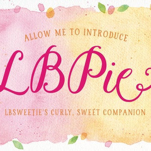 LBPie / A sweet, curly script font / By Laura Bolter Design image 1