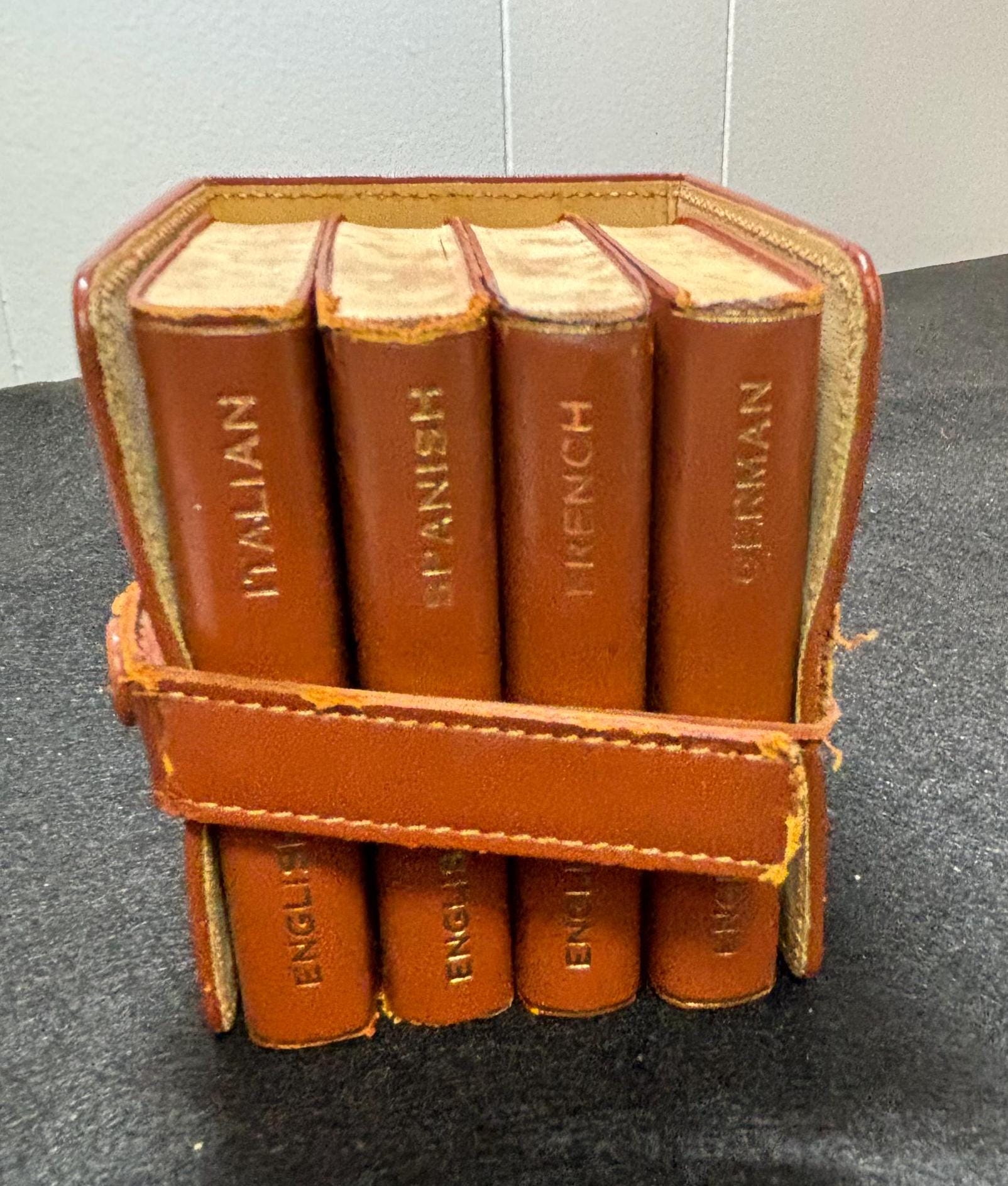 豆本 BURGESS & BOWES MIDGET Dictionary Vintage Burgess/Bowes Midget Translation Dictionaries 4