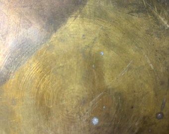 Vintage, Brass Plate, Saudi Arabia With Multiple Etchings