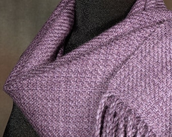 Lavender Gray scarf / handmade scarf / merino wool scarf / winter scarf