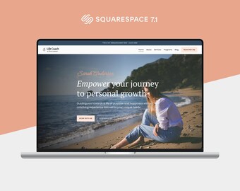 Versatile Squarespace Template for Life Coaches, Therapists, and Fitness Instructors – Clean and Responsive Design