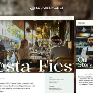 Versatile Squarespace Template for Restaurants, Catering and Food Service. Restaurant website. Cafe Website. Restaurant Template.