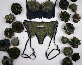 Lace Lingerie Set for Femboy / See Through Femboy Panty / Femboy Lingerie / Sissy Lingerie For Men