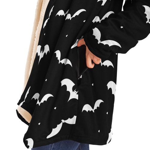 Black and shops White Bat Cloak