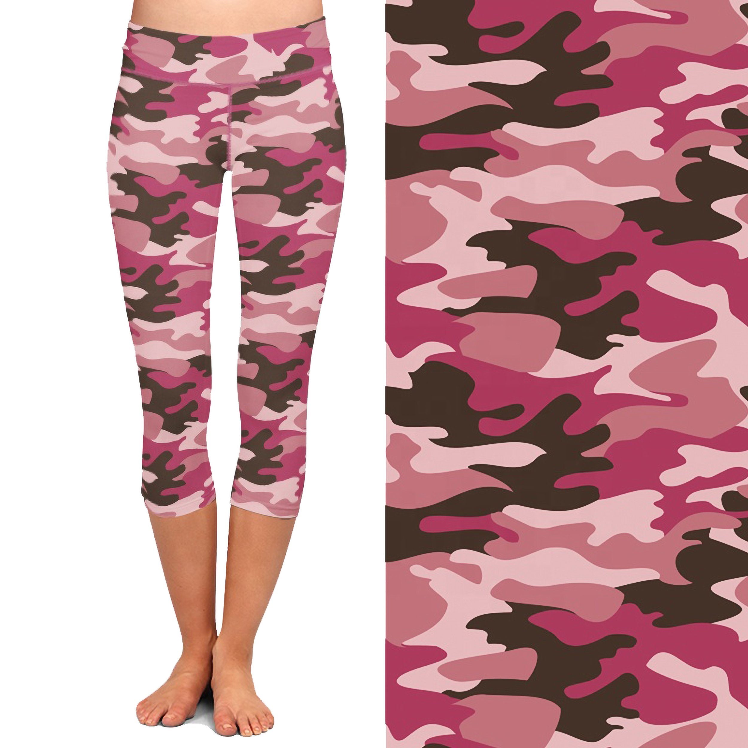 Camo Pink Gray and White Camouflage 