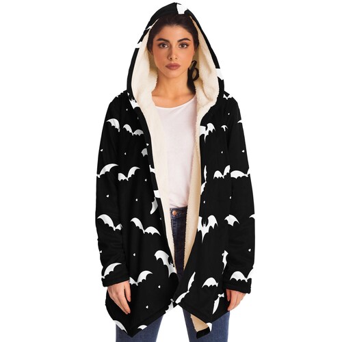 Black and shops White Bat Cloak