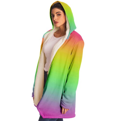 Rainbow Color shops Glide Microfleece Cloak