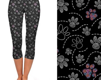 Poodle Dog Pattern Print Women Leggings