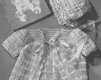 1948 Lacy Pram Set Vintage Crochet Patterns PDF Instant Download 032