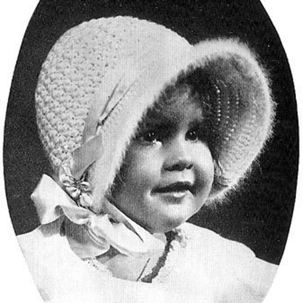 1929 Poke Bonnet Vintage Crochet Pattern PDF Instant Download 419