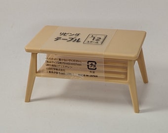 Miniature Furniture Coffee Table Modern Model Dollhouse Diorama 1:12 Scale Made in Japan Vintage Replica