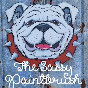 Bulldog porta appendino-stampato