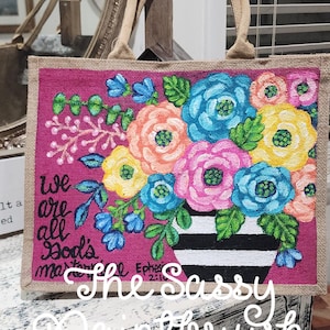 This is the Day the Lord Has Made Painted Tote, Bible bag