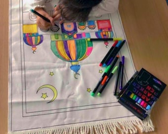 Coloring prayer mat