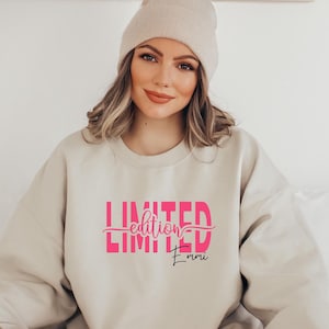 Gift for 18th birthday girl, personalized sweatshirt limited edition 18th birthday, daughter gift mom 18th birthday,
