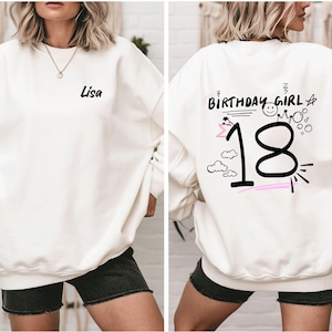 18th birthday, birthday gift, for 18th birthday, personalizable gift for daughter, birthday t-shirt, 18th birthday, 18