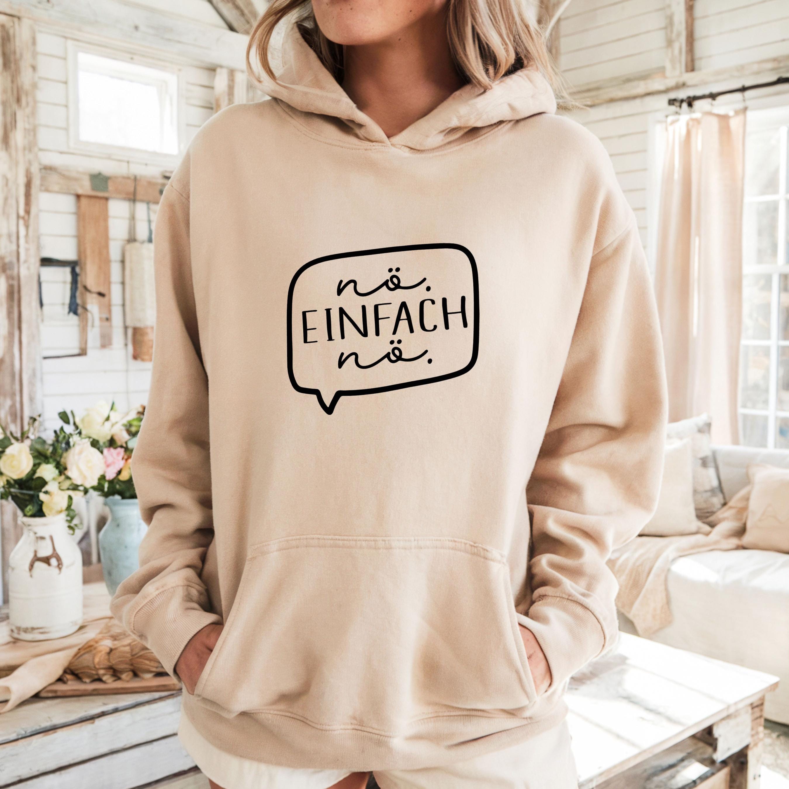 Kapuze Pullover Damen Senffarben Kapuzenpullover Lieblingsmensch