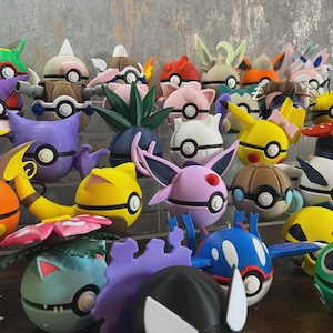 Pokemon Pokeball Pack 3mf stl 3D Model (Digital File)