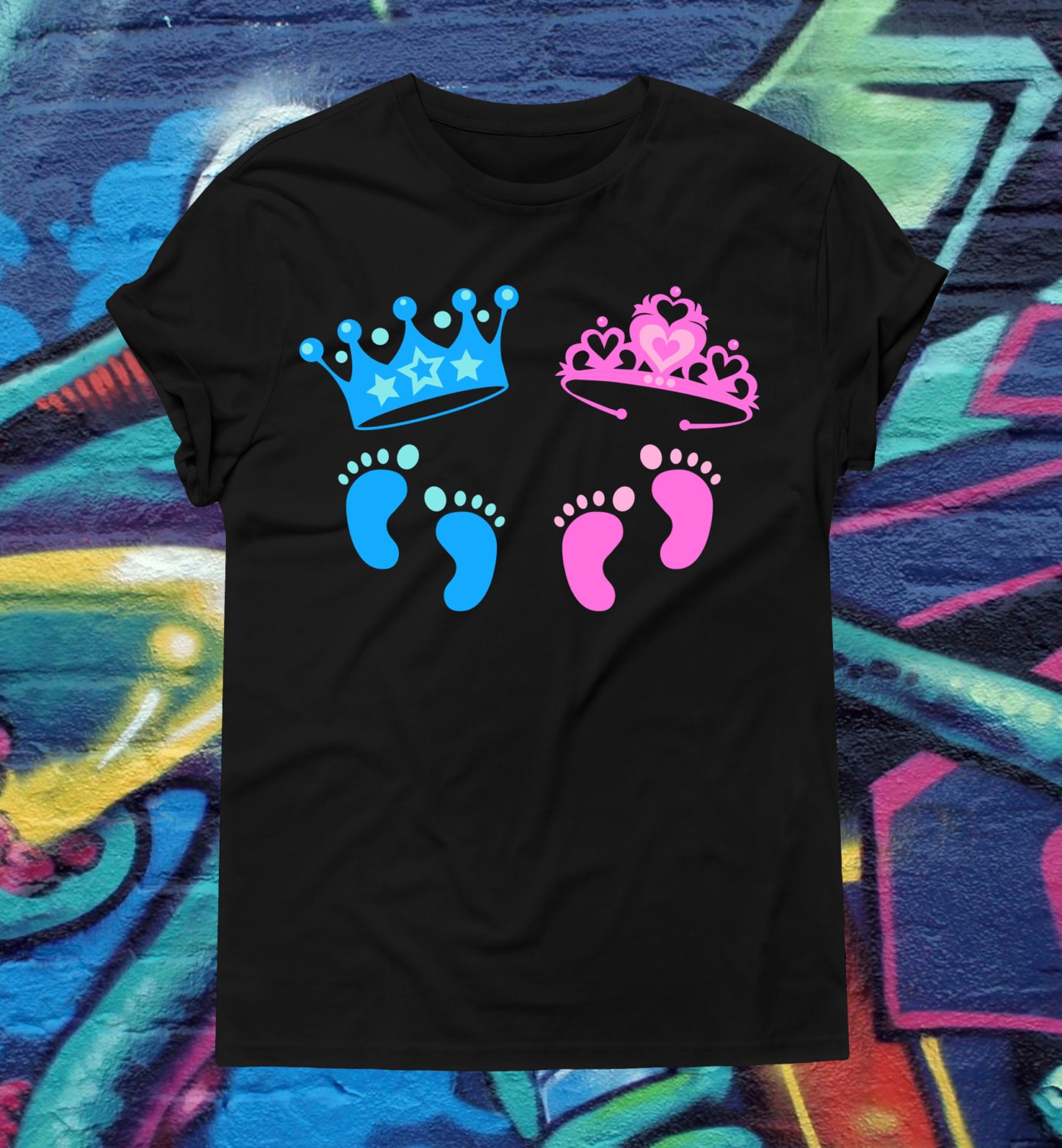 Twins Gender Reveal Game T-shirt Baby Girl Baby Boy Pregnancy | Etsy
