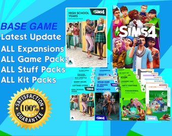 Sims 4 Pc + All Expansion Packs (DLC) (For Windows)