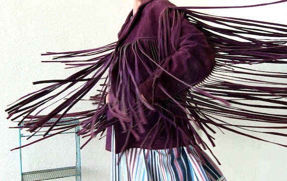 60s Vintage Bold Breed Hippie Freak Jacket Purple