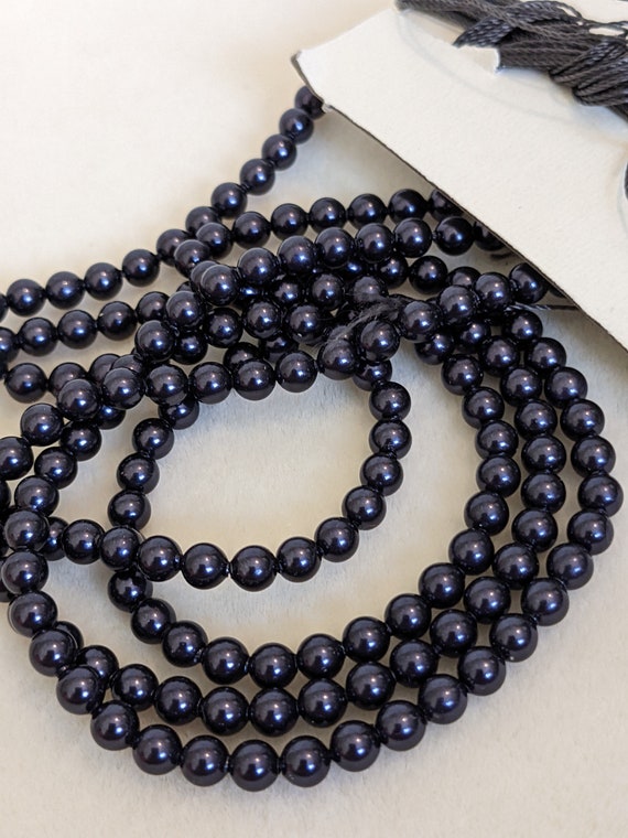 Pack of 100 4 Mm Swarovski Dark Purple Pearls Genuine Etsy