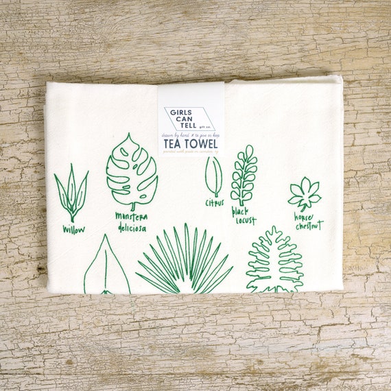 Houseplants Kitchen Towels Floursack Cotton Towels Plants