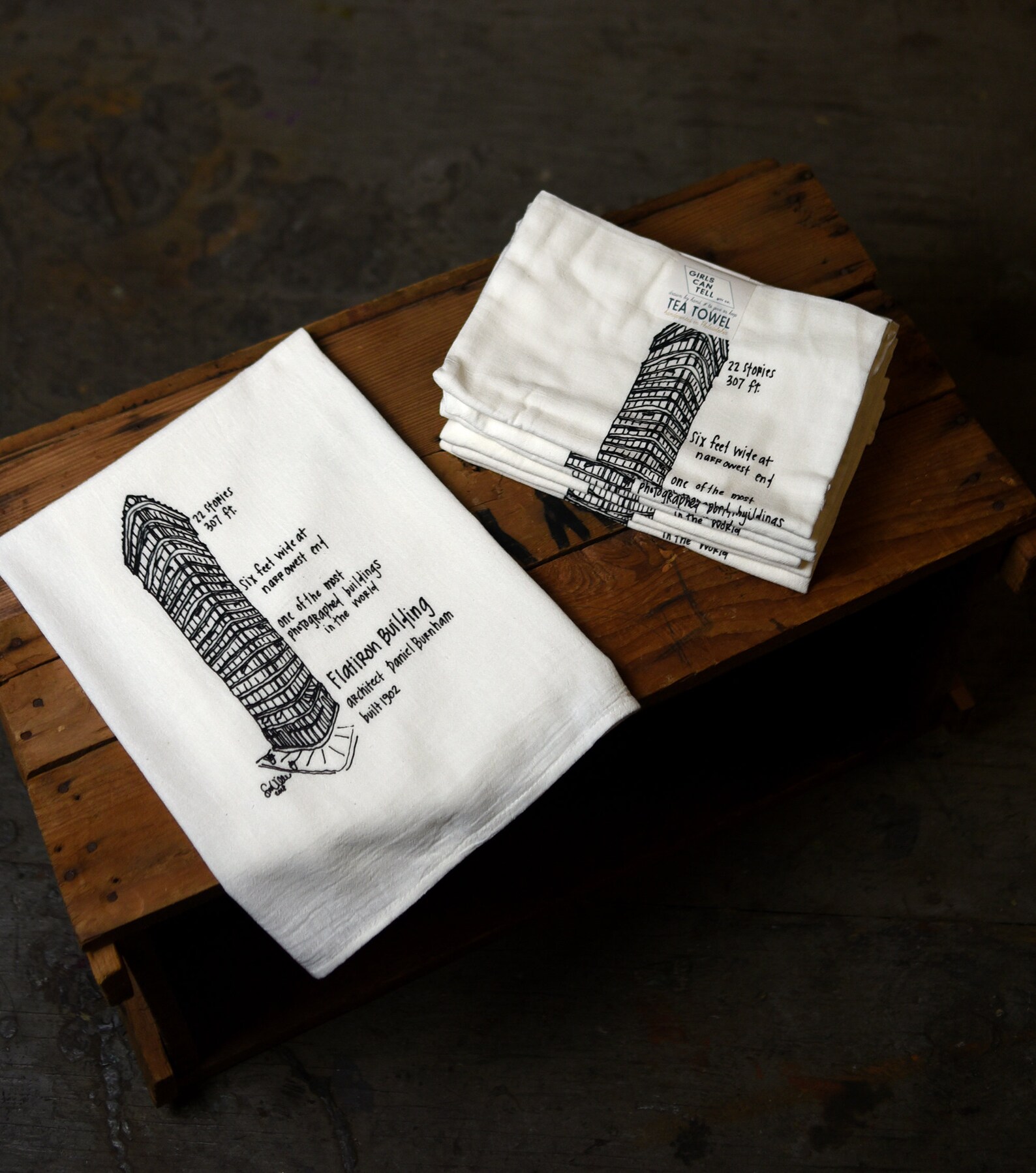Flatiron Building Tea Towel Flatiron Building New York New Etsy