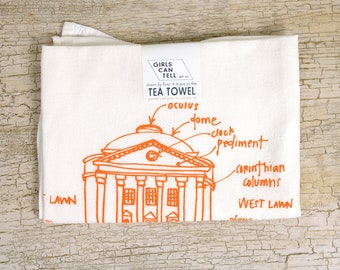 Rotunda Tea Towel, Kitchen Towel, Printed Towel, Virginia Towel, Housewarming gift, Virginia Gift, Bridal Shower Gift, United States