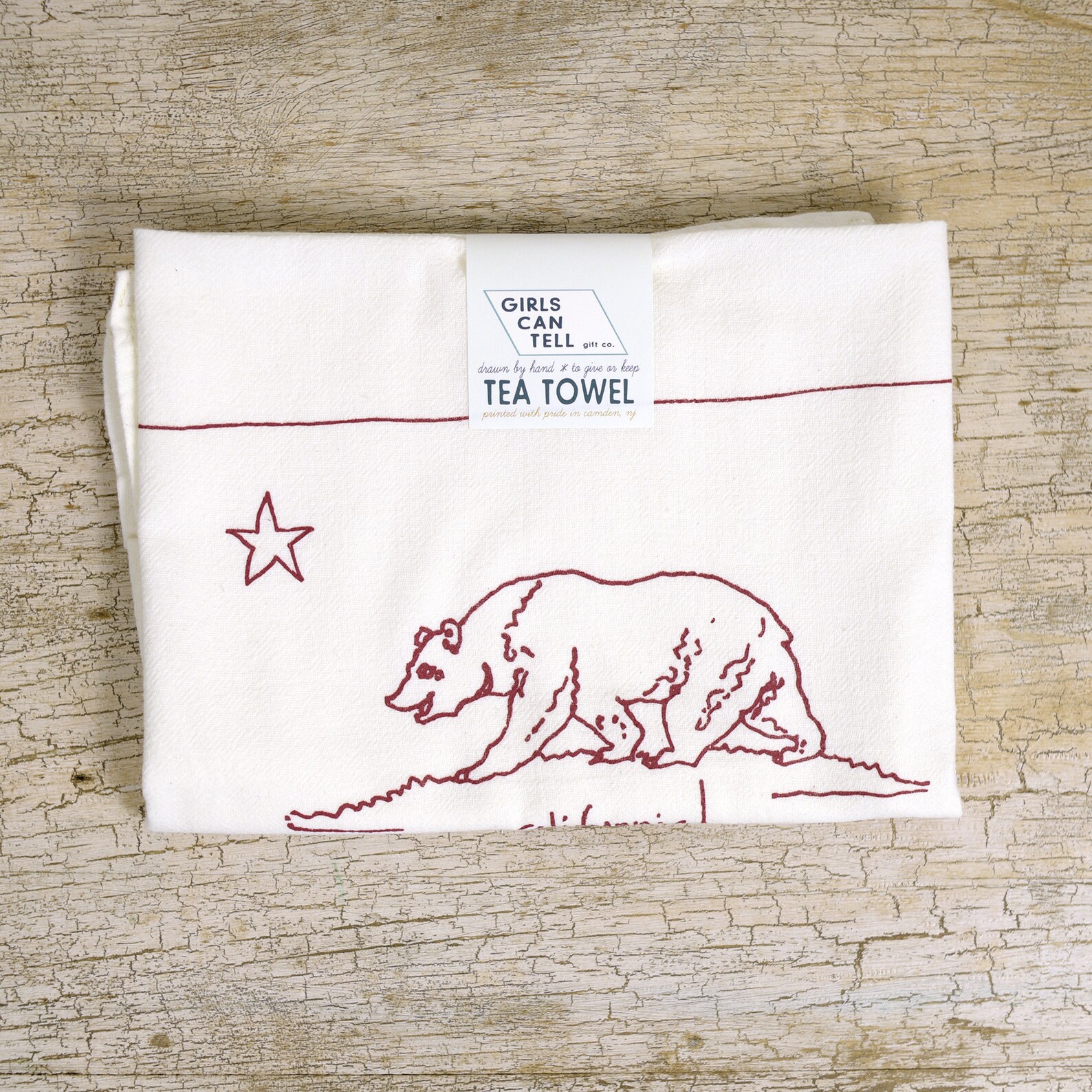 California Flag Tea Towel California Towel West Coast Towel Etsy