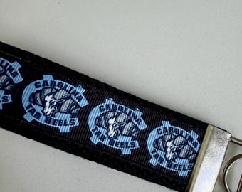 UNC Key Fob Keychain, Wristlet Keychain