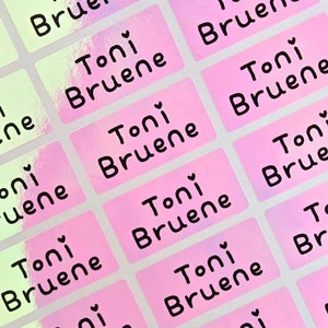 Etiquetas à prova d'água laváveis na máquina de lavar louça, etiquetas de nome personalizadas, adesivos de nome, etiquetas de nome para material escolar, creche, acampamento
