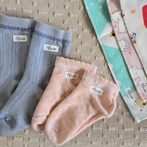 iron-on label, fabric label, clothing label, Washer & Dryer Safe, Personalized Clothing Name Labels/Tags for Nursing Homes, Camp, Day Care, waterproof label, name label, name sticker, waterproof sticker, labels for water bottle, daycare name label, NAMEBOX, NAMEHELLO