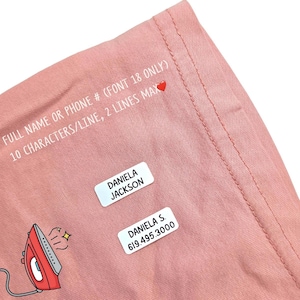 50 Clothing Labels, Washer Dryer Safe, Iron-on Pre-Cut Fabric Name Labels, Washable Clothing Labels for Nursing Homes, Camp, School, SMALL image 4