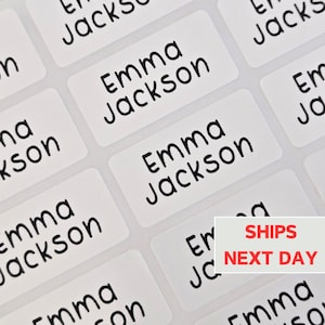 Waterproof Name Labels for Kids, Dishwasher Safe, Personalized Name Labels, Name Stickers for School Supplies, Daycare, Camp, Back to School