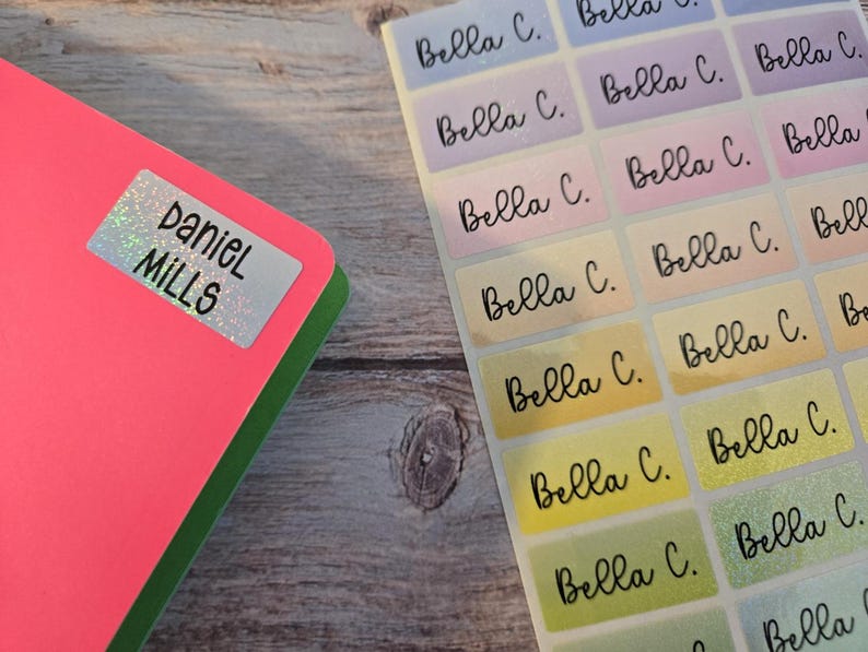 waterproof name labels, name sticker, name labels, daycare name label, waterproof name sticker, dishwasher safe, dishwasher safe name label, labels for water bottle, labels for cloth tags, name tag, personalized label, labels for school supplies