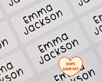 30 ULTRA WATERPROOF Name Labels, Personalized Kids Name Stickers for  Daycare, Camp, Preschool, Back to School, Dishwasher Safe
