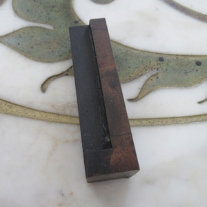 Letter L Antique Letterpress Wood Type Printing Block