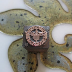 Junior Achievement Vintage Letterpress Printing Block