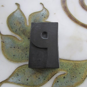 Letter P Antique Letterpress Wood Type Printers Block