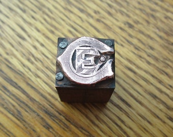 Christian Endeavor Vintage Letterpress Printers Block Society For Christ and the Church