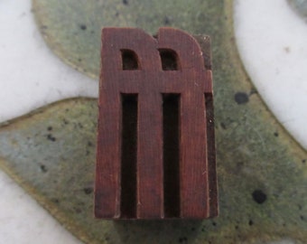 Ligature ffl Letterpress Wood Type Printing Block