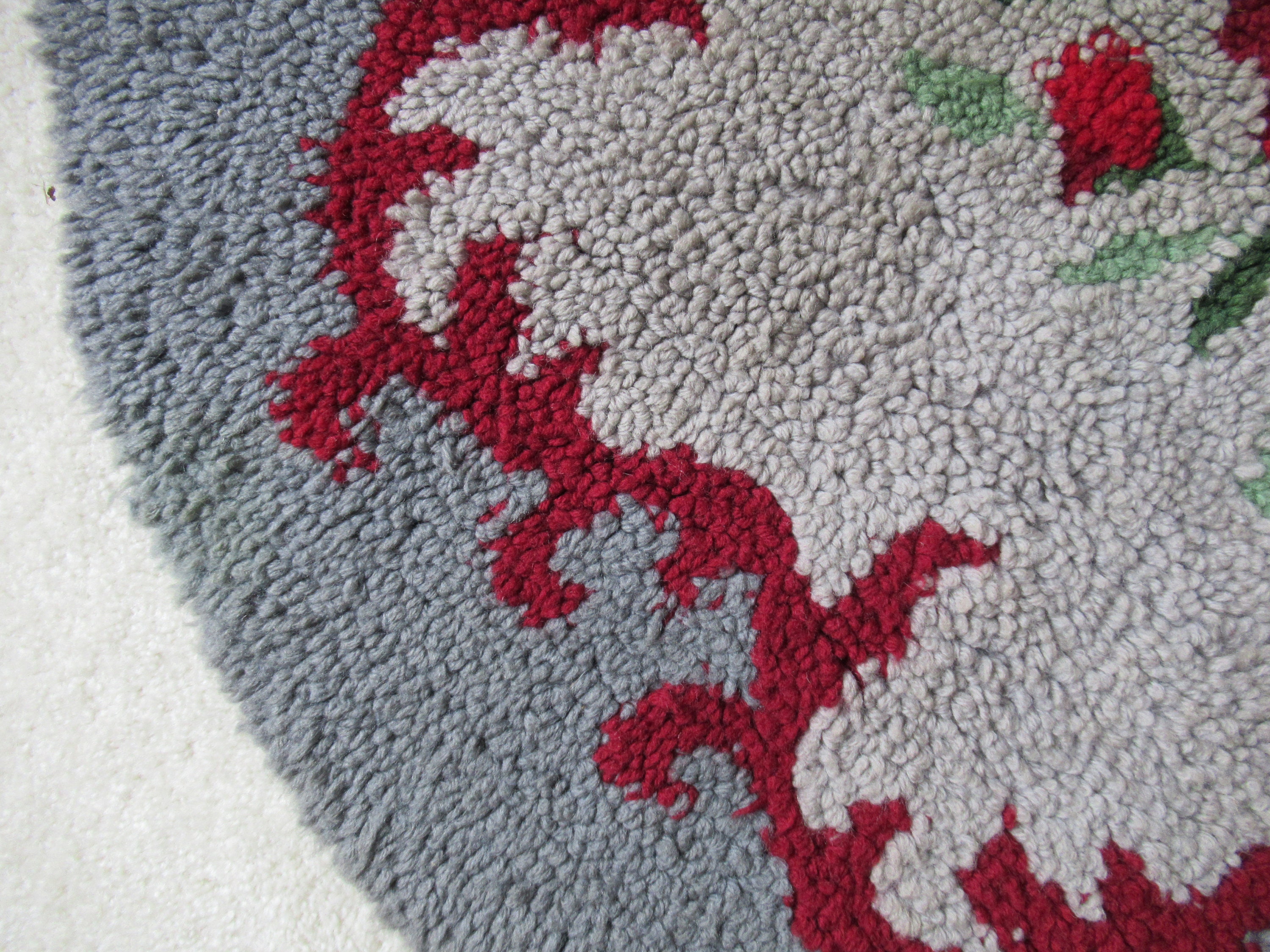 Handmade Hooked Rug Wool Round - Etsy