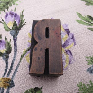 Letterpress Wood Type Printing Block Letter R Antique
