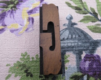 Letter G Antique Letterpress Wood Type Printing Block Serif