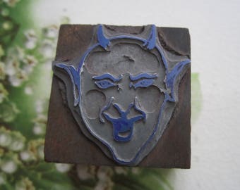 Devil Vintage Letterpress Printing Block