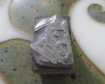 Horse Head Vintage Letterpress Printing Block