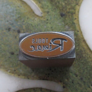Rimac Tools Logo Vintage Letterpress Printing Block Nueva York